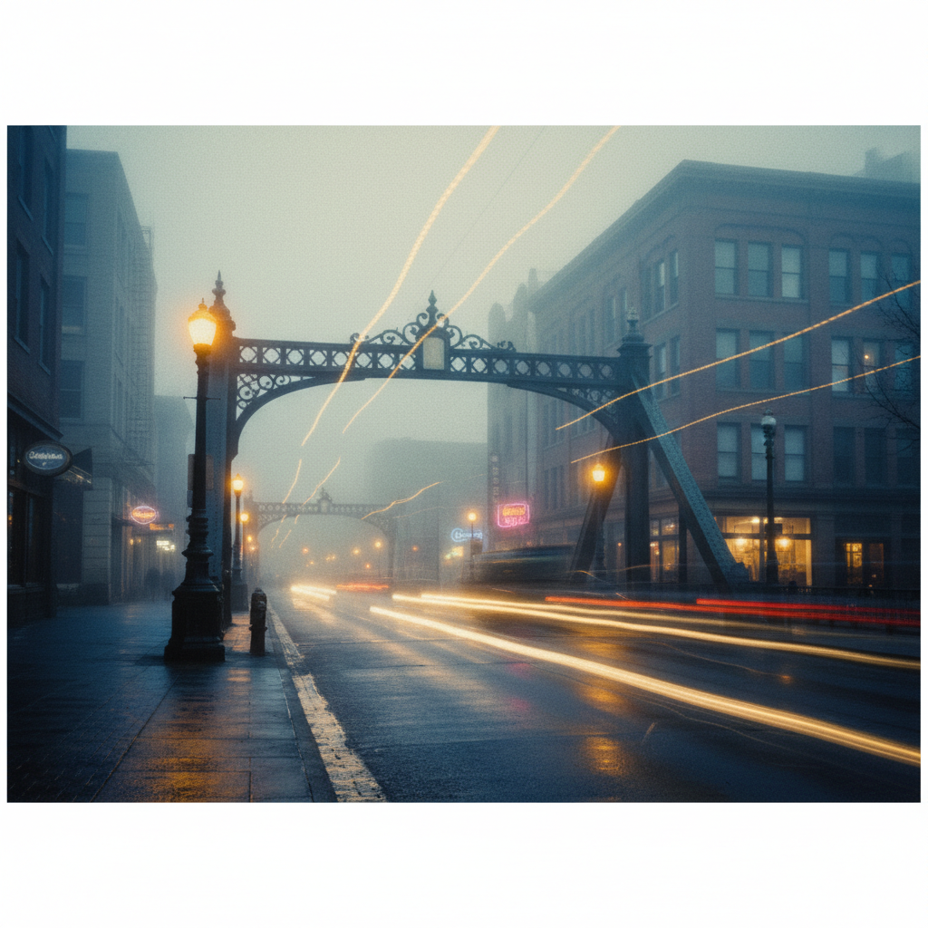 First Light on Steel view 1